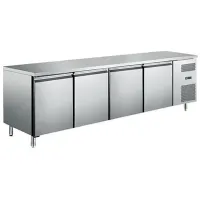Table desserte réfrigérée positive 4 portes sans dosseret 553 L - Afi-Collin-Lucy - AA4PPA Table desserte réfrigérée positive 4 portes sans dosseret 553 L - Afi-Collin-Lucy - AA4PPA