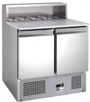 Meuble à Pizzas réfrigéré 2 portes positif avec dessus granit - Afi-Collin-Lucy - AAPS900