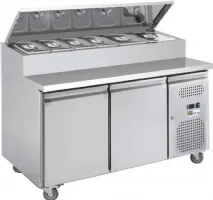 Saladette réfrigérée 2 portes pleines 282 L positive - Afi-Collin-Lucy - AAS27PP Saladette réfrigérée 2 portes pleines 282 L positive - Afi-Collin-Lucy - AAS27PP