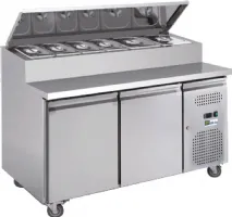 Saladette réfrigérée 2 portes pleines 390 L positive - Afi-Collin-Lucy - AAS28PP Saladette réfrigérée 2 portes pleines 390 L positive - Afi-Collin-Lucy - AAS28PP