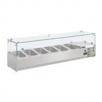 Saladette à Poser avec couvercle pour 6 bacs GN 1/4, température positive - Polar - AB090 Saladette à Poser avec couvercle pour 6 bacs GN 1/4, température positive - Polar - AB090