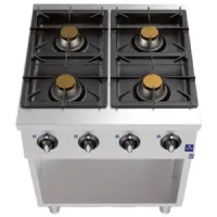 Cuisinière professionnelle sur soubassement ouvert avec 4 brûleurs 26 kw - virtus - aca2022 - Virtus group - ACA2022 Cuisinière professionnelle sur soubassement ouvert avec 4 brûleurs 26 kw - virtus - aca2022 - Virtus group - ACA2022
