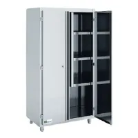 Armoire neutre à balais inox 2 portes battante - 1200x600x1850mm - Afi - AD-136-3