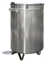 Refroidisseur de déchets professionnel - Poubelle ronde 80L, 450 x 630 mm - Skyrainbow - AD5904 - SKYRAINBOW - AD5904