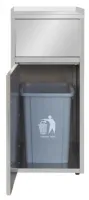 Photo 2 - Refroidisseur de déchets professionnel - poubelle snack, 500x530x1200+25mm - skyrainbow - ad6000 - Skyrainbow - AD6000
