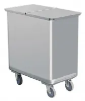 Refroidisseur de déchets professionnel - Poubelle carré - 700 x 400 x 770 mm - Skyrainbow - AER47 - SKYRAINBOW - AER47