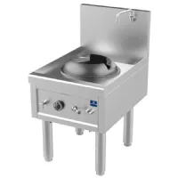 Fourneau wok à gaz avec 1 brûleur 27,5 kw et robinet d'eau - virtus - aha0005/u - Virtus group - AHA0005/U