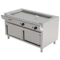 Teppanyaki à gaz sur soubassement fermé, 2 zones - virtus - ahc0009 - Virtus group - AHC0009 Teppanyaki à gaz sur soubassement fermé, 2 zones - virtus - ahc0009 - Virtus group - AHC0009