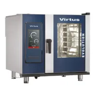 Four mixte professionnel à gaz à vapeur chauffe-eau et système de nettoyage automatique, 6x gn 1/1 - virtus - aic0038/fn - Virtus group - AIC0038/FN