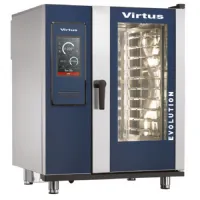 Four mixte professionnel électrique à vapeur chauffe-eau et système de nettoyage automatique, 10x gn 1/1, triphasé - virtus - aic0039/fn - Virtus group - AIC0039/FN