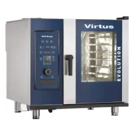 Four mixte professionnel à gaz vapeur directe et nettoyage automatique, 6 niveaux gn 1/1 - virtus - aic0076/fn - Virtus group - AIC0076/FN