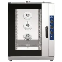 Four mixte professionnel à gaz mécanique à vapeur directe, 10 niveaux gn 1/1 ou 600x400 mm - virtus - aic0102 - Virtus group - AIC0102