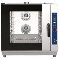 Four mixte professionnel à gaz digital à vapeur directe nettoyage automatique, 6 niveaux gn 1/1 ou 600x400 mm - virtus - aic0105 - Virtus group - AIC0105