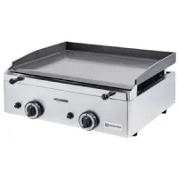 Plaque à snacker gaz de table avec 2 zones, plaque lisse 5,5 kw - virtus - aja0004/rn - Virtus group - AJA0004/RN Plaque à snacker gaz de table avec 2 zones, plaque lisse 5,5 kw - virtus - aja0004/rn - Virtus group - AJA0004/RN