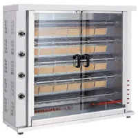 Rôtissoire professionnelle à gaz avec éclairage, 5 broches pour 20-25 poulets - virtus - ajd0042 - Virtus group - AJD0042 Rôtissoire professionnelle à gaz avec éclairage, 5 broches pour 20-25 poulets - virtus - ajd0042 - Virtus group - AJD0042