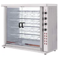 Rôtissoire professionnelle électrique avec éclairage, 9 broches pour 36-45 poulets triphasé - virtus - ajd0053 - Virtus group - AJD0053 Rôtissoire professionnelle électrique avec éclairage, 9 broches pour 36-45 poulets triphasé - virtus - ajd0053 - Virtus group - AJD0053