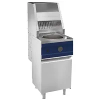 Friteuse à gaz sur meuble avec porte, 1 cuve de 13 L - Virtus - AMZ0060 - VIRTUS GROUP - AMZ0060