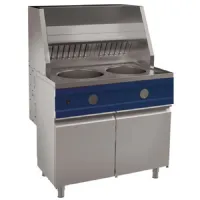 Friteuse à gaz 2 cuves de 13 L sur meuble avec portes - Virtus - AMZ0061 - VIRTUS GROUP - AMZ0061 Friteuse à gaz 2 cuves de 13 L sur meuble avec portes - Virtus - AMZ0061 - VIRTUS GROUP - AMZ0061