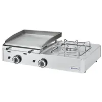 Plaque à snacker combinée de table gaz avec 1 zone et 1 brûleur 6.3 kw - virtus - aoz0008/rn - Virtus group - AOZ0008/RN Plaque à snacker combinée de table gaz avec 1 zone et 1 brûleur 6.3 kw - virtus - aoz0008/rn - Virtus group - AOZ0008/RN