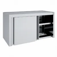 Placard mural inox aisi-304 18/10 satiné 1200x400x600 mm avec portes coulissantes et égouttoir - eratos - ap-120e - Eratos - AP-120E Placard mural inox aisi-304 18/10 satiné 1200x400x600 mm avec portes coulissantes et égouttoir - eratos - ap-120e - Eratos - AP-120E