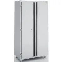 Armoire de rangements inox à portes battantes 1000x600x1900 mm - eratos - apb-100 - Eratos - APB-100