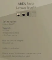 Photo 3 - Machine à café professionnelle à capsules lavazza blue - Saeco - Area Focus LB