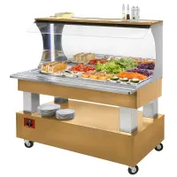 Buffet réfrigéré mural en bois chêne clair 4 bacs gn 1/1 1495x690x1405 mm - diamond - asb/4n-d1-r2 - Diamond - ASB/4N-D1-R2 Buffet réfrigéré mural en bois chêne clair 4 bacs gn 1/1 1495x690x1405 mm - diamond - asb/4n-d1-r2 - Diamond - ASB/4N-D1-R2