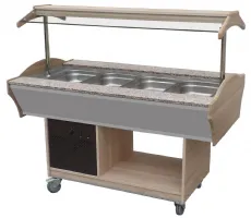 Buffet réfrigéré central froid statique 4 gn 1/1-150, 0/+10°c, porte-assiettes granit - l2g - b1604re - L2g - B1604RE Buffet réfrigéré central froid statique 4 gn 1/1-150, 0/+10°c, porte-assiettes granit - l2g - b1604re - L2g - B1604RE