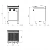 Grill pierre de lave profondeur 600 gaz 600x600x945 mm - hr fainca - b6006e - Hr fainca - B6006E Grill pierre de lave profondeur 600 gaz 600x600x945 mm - hr fainca - b6006e - Hr fainca - B6006E