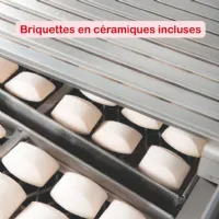 Photo 3 - Grill pierre de lave profondeur 600 gaz 800x600x945 mm - hr fainca - b6008e - Hr fainca - B6008E