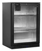 Arrière bar de 1 porte vitrée positif noir 115 L +2 à +10 °C - Tefcold - BA16H Arrière bar de 1 porte vitrée positif noir 115 L +2 à +10 °C - Tefcold - BA16H