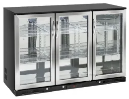Arrière-bar réfrigéré 3 portes vitrées à charnières 338 L +1/+10°C - Coolhead - BBA 348 - COOLHEAD ITALIE - BBA 348 Arrière-bar réfrigéré 3 portes vitrées à charnières 338 L +1/+10°C - Coolhead - BBA 348 - COOLHEAD ITALIE - BBA 348