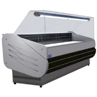 Vitrine réfrigérée snacking ventilée 2000 mm avec vitre droite, positive - virtus - bgb0312 - Virtus group - BGB0312