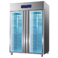 Armoire réfrigérée 1400 l avec portes en verre, positive, 6 clayettes gn 2/1 - virtus - bma0201g - Virtus group - BMA0201G