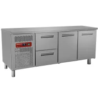 Pack table réfrigérée ventilée 2 portes et 2 tiroirs positive 395 l - bmiv20/r2_bc1/2-tp - diamond promo - Diamond promo - BMIV20/R2_BC1/2-TP