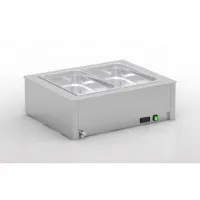 Bains marie de table à eau 2 bacs gn 1/1 capacité 15 l - eratos - bmmh-2gn - Eratos - BMMH-2GN