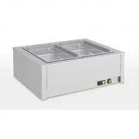 Bain-marie de table sec 2 bacs gn1/1 capacité 100 mm puissance 800 w - eratos - bmms-2gn - Eratos - BMMS-2GN