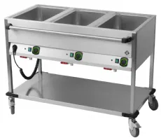 Bains Marie monophasé 3 cuves - RM Gastro - BMPD 3120