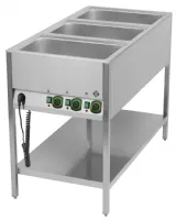 Bains Marie monophasé 3 cuves - RM Gastro - BMSK 3120 Bains Marie monophasé 3 cuves - RM Gastro - BMSK 3120