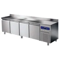 Table négative 4 portes pleines 600 mm avec dosseret -10°/-20°c - virtus - bnb0187 - Virtus group - BNB0187 Table négative 4 portes pleines 600 mm avec dosseret -10°/-20°c - virtus - bnb0187 - Virtus group - BNB0187
