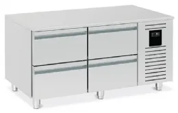 Soubassement réfrigéré positif 100 L avec 4 demi- - Nosem - BRU212-3 Soubassement réfrigéré positif 100 L avec 4 demi- - Nosem - BRU212-3