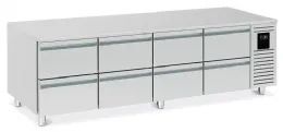 Soubassement réfrigéré positif 200 L avec 8 demi- - Nosem - BRU220-3 Soubassement réfrigéré positif 200 L avec 8 demi- - Nosem - BRU220-3