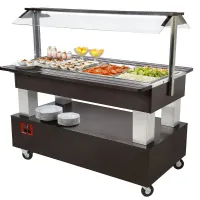 Buffet réfrigéré professionnel bois wengé 4 x gn 1/1 positif 1440x660x1370 mm - diamond promo - bsb/4n-b1-r2 - Diamond promo - BSB/4N-B1-R2 Buffet réfrigéré professionnel bois wengé 4 x gn 1/1 positif 1440x660x1370 mm - diamond promo - bsb/4n-b1-r2 - Diamond promo - BSB/4N-B1-R2