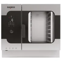 Four mixte professionnel électrique à vapeur directe contrôle digital, 7x gn 1/1, triphasé - virtus - bt0711eddxj - Virtus group - BT0711EDDXJ