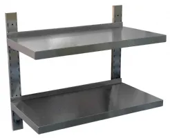 Étagère murale inox pleine sur crémaillères 2 niveaux 800x400 mm - l2g - bud-2etplc84 - L2g - BUD-2ETPLC84 Étagère murale inox pleine sur crémaillères 2 niveaux 800x400 mm - l2g - bud-2etplc84 - L2g - BUD-2ETPLC84