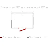 Photo 5 - Chambre froide professionnelle isolation 100 mm 2830x2030x2230 mm - diamond - c101a/10bf - Diamond - C101A/10BF