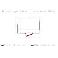 Photo 5 - Chambre froide positive et négative isolation 80 mm 2790x1990x2190 mm - diamond - c101a/bf - Diamond - C101A/BF