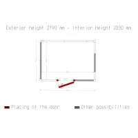 Photo 5 - Chambre froide professionnelle iso 80 2990x2190x2190 mm - diamond - c116b/bf - Diamond - C116B/BF