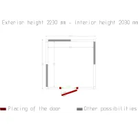 Photo 5 - Chambre froide professionnelle iso 100 2630x2630x2230 mm - diamond - c118a/10bf - Diamond - C118A/10BF