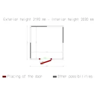 Photo 5 - Chambre froide positive ou négative isolation 80 mm 2590x2590x2190 mm - diamond promo - c118a/bf - Diamond promo - C118A/BF